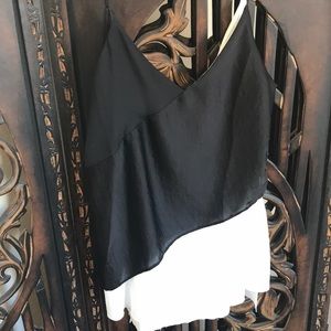 Black and white tank top